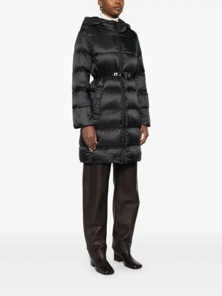 Kabát 's Max Mara s kapucí černý