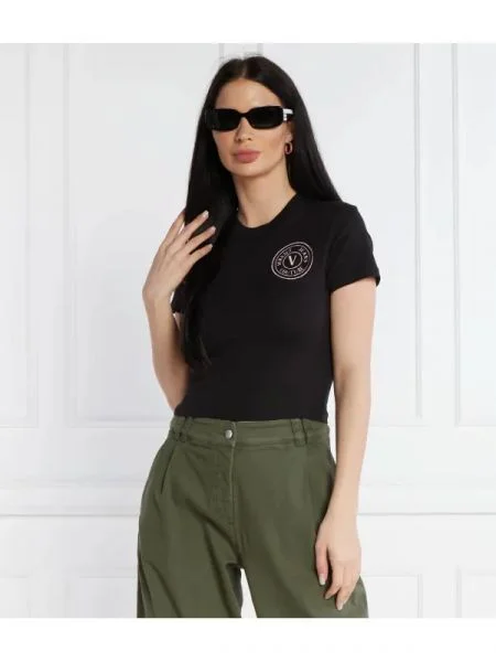 Versace Jeans Couture Tricou | Cropped Fit negru