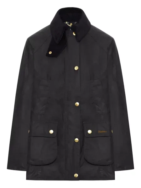Palton Barbour de catifea cord negru