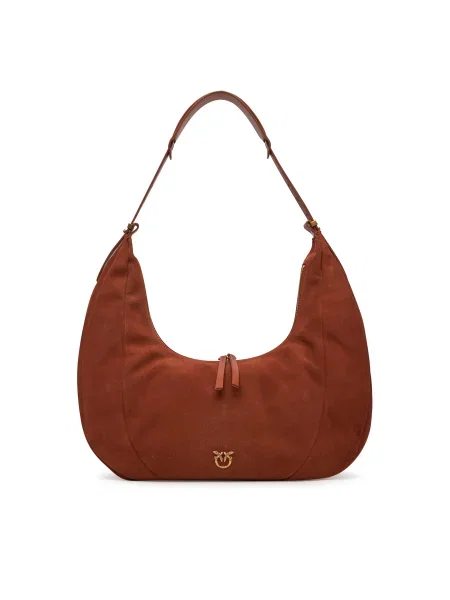 PINKO Kabelka Slouchy Hobo Big PE 25 PLTT hnedá