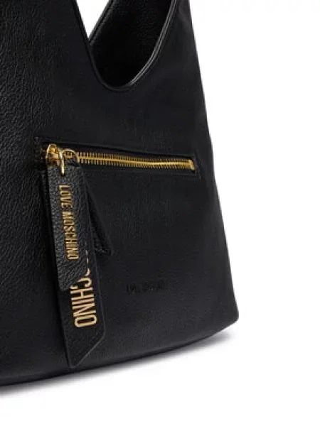 Love Moschino kabelka dámska z imitácie kože čierna