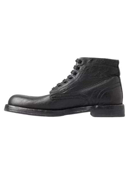 Botki Dolce And Gabbana skórzane czarne