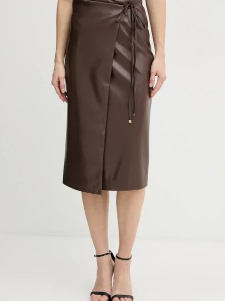 Marciano Guess spódnica GLADYS midi ołówkowa brązowy