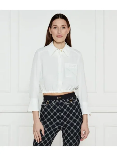 Elisabetta Franchi Cămașă | Cropped Fit alb