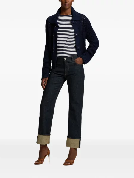 Cardigan Ralph Lauren Collection tricotate albastru