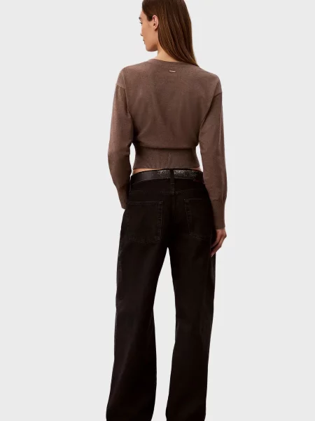 Трикотажний кардиган Calvin Klein коричневий