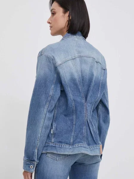 Džínová bunda Pepe Jeans přechodná modrá