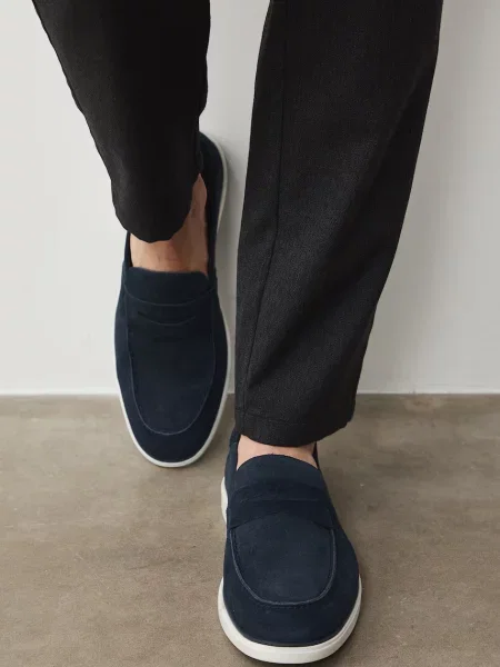 Medicine mocasini pentru bărbați din piele întoarsă