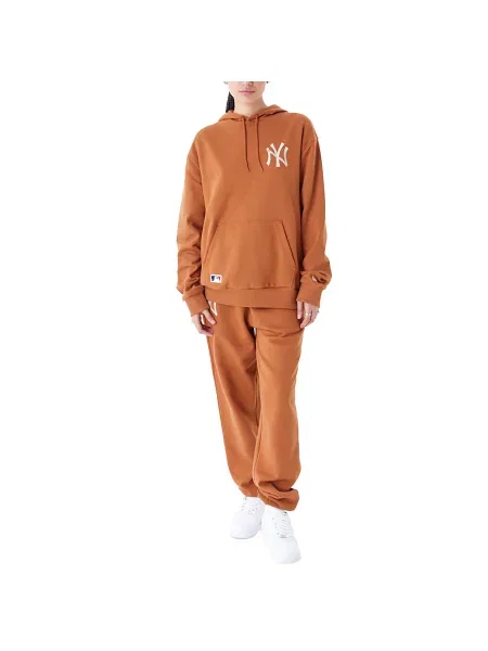Bluza New Era League Essntls Os Hoody Neyyan Ebrstn Dorosłych brązowa