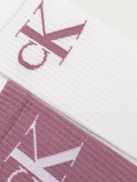 Calvin Klein Jeans ponožky dámske s bavlnou biela