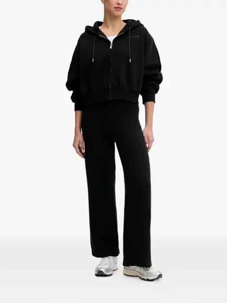 Hoodie Guess με αυτόγραφο μαύρο