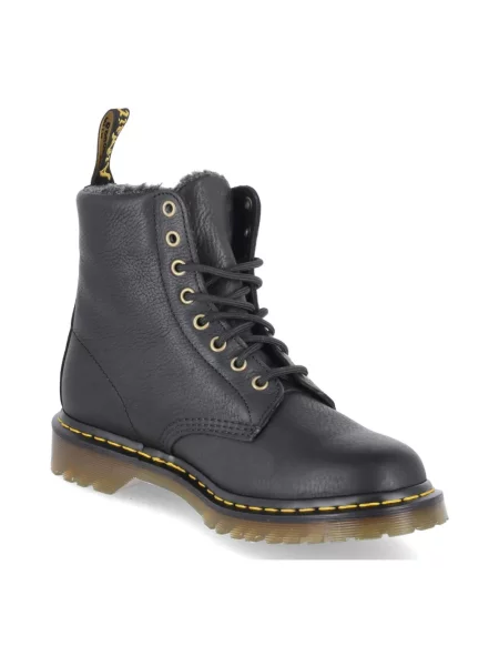 Botki Dr. Martens sznurowane skórzane czarne