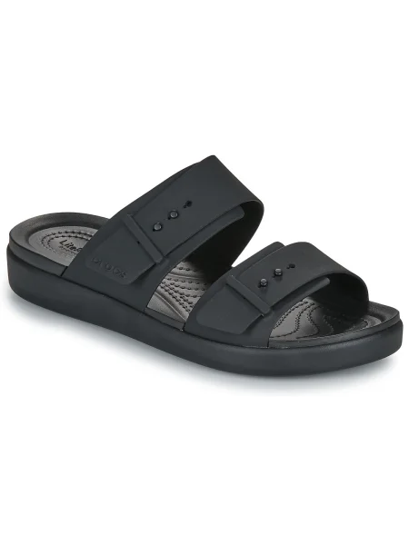 Csatos papucs Crocs fekete