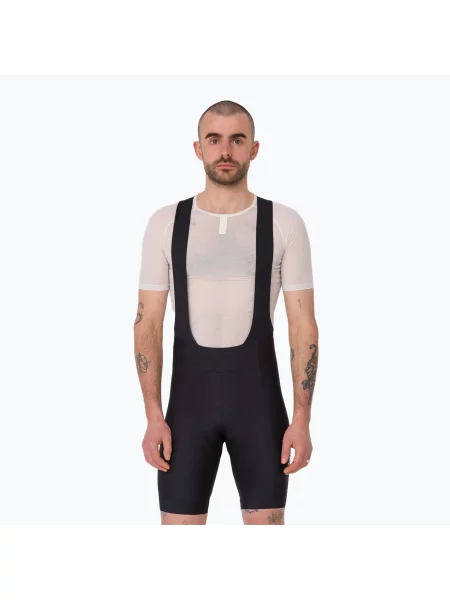 Pantaloni scurți de ciclism pentru bărbați Rapha Core Bib Shorts black/black negru
