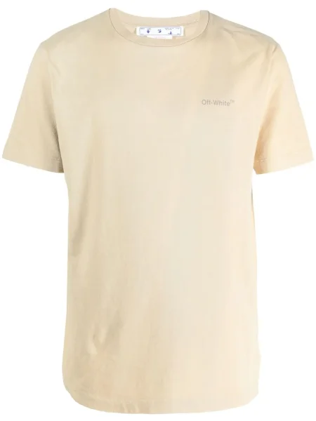 Tricou Off-white cu imagine scurt alb