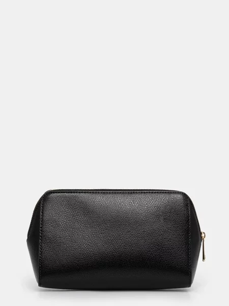 Шкіряна косметичка Furla чорний