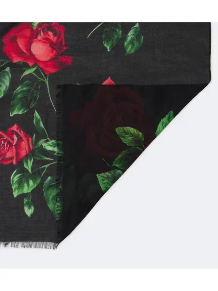 Fular Dolce&gabbana de mătase cu model floral