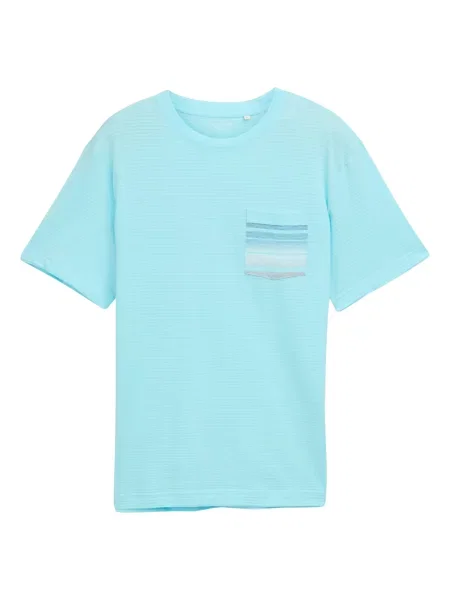 TOM TAILOR Tricou / turcoaz albastru
