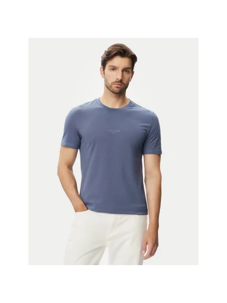 Guess T-Shirt Classic Fit μπλε