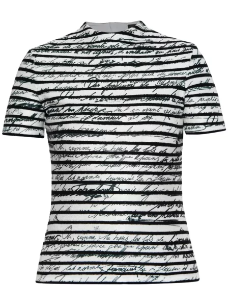 Tricou Balmain cu imagine alb