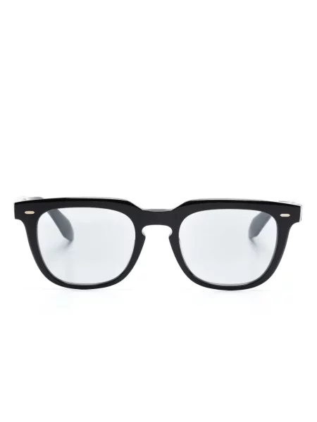 Ochelari de soare pătrați Oliver Peoples negru