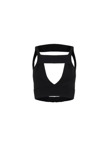 Dzianinowy top sportowy Rick Owens czarny