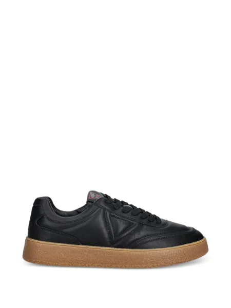 Sneakerși Guess cu șireturi din dantelă negru