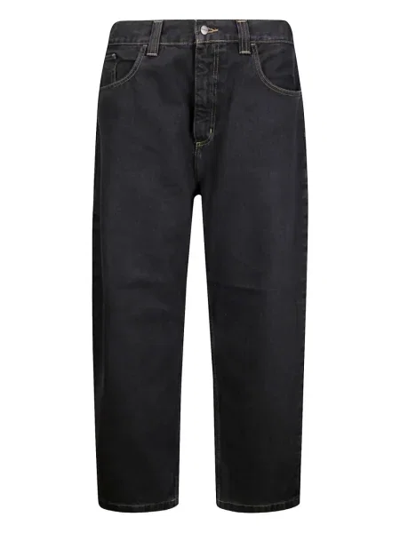 Blugi Carhartt Wip cu strasuri negru