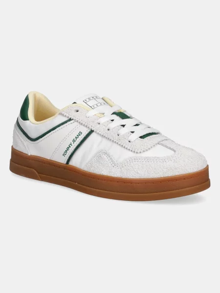 Tommy Jeans Sneakers THE GREENWICH MIX MEDIA λευκό
