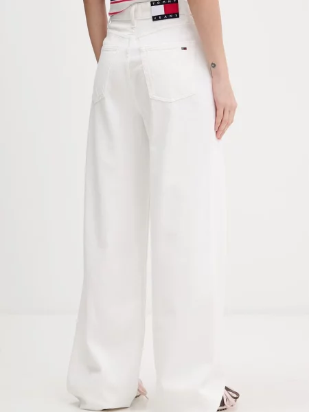 Tommy Jeans jeansy wide leg białe