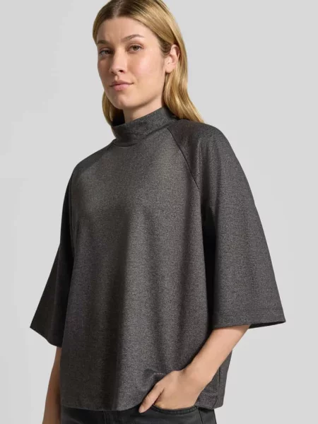 Bluzka o luźnym kroju bez rękawów z golfem typu mock neck Soyaconcept