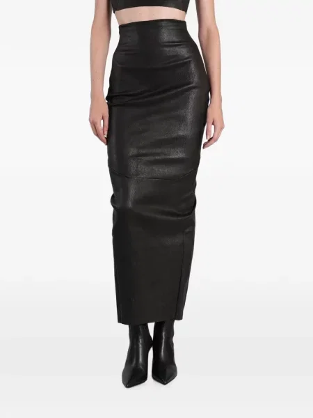 Maxi sukně Rick Owens černé