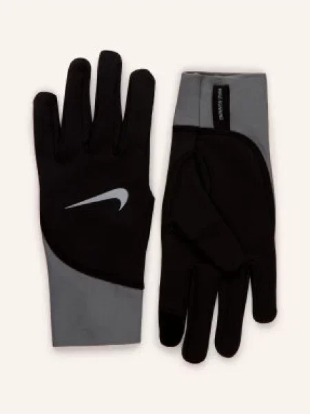 Nike Multisportovní Rukavice Pacer Midweight Running S Funkcí Pro Ovládání Dotykových Displejů / šedá černá
