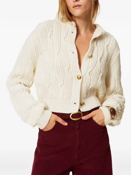 Decupat cardigan Twinset de lână
