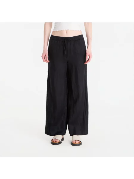 Spodnie Tommy Hilfiger Ess Linen Pull On Pants Black M czarne