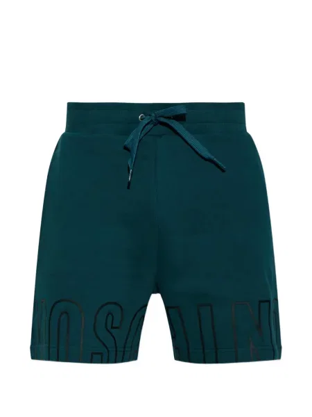 Шорти Moschino с принт с връзки зелено