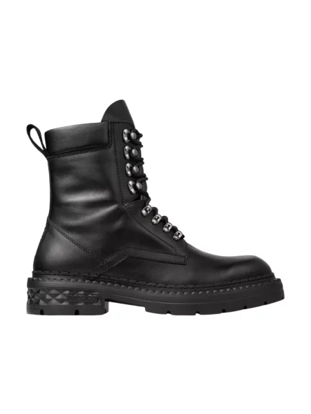Botki Jimmy Choo z logo czarne