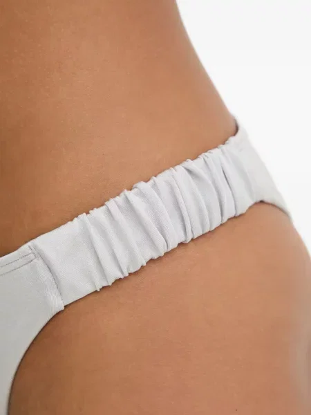 Bikini Armani Exchange cu volane gri