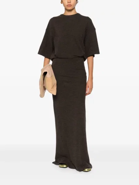 Rochie mini Darkpark scurtă de costum maro