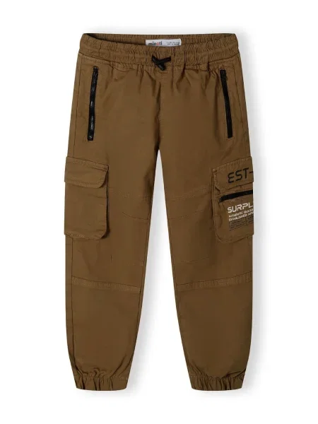 MINOTI Pantaloni maro / negru alb