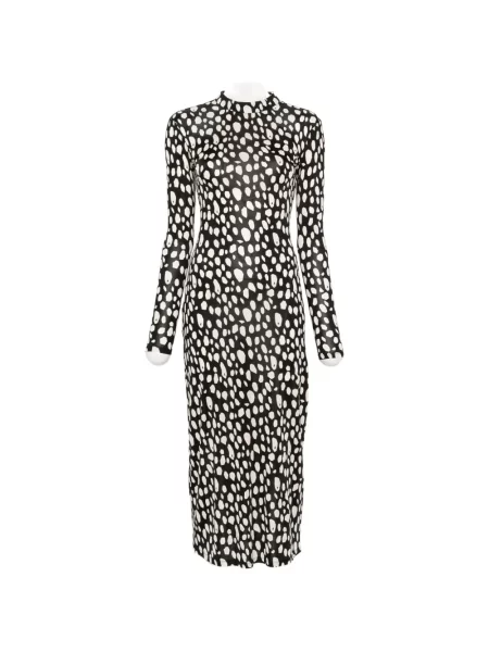 Lung rochie Patrizia Pepe cu imagine negru