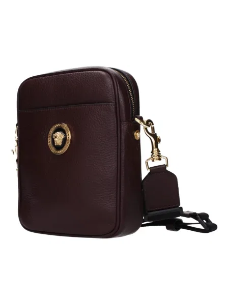 Torba Versace skórzana fioletowa