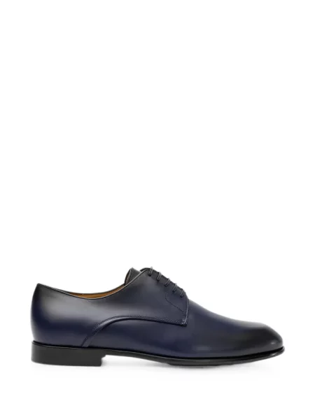 Pantofi derby Ferragamo din piele albastru