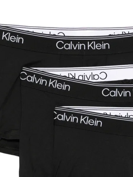Чорапи Calvin Klein с ниска талия черно