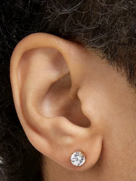 Swarovski Cercei alb