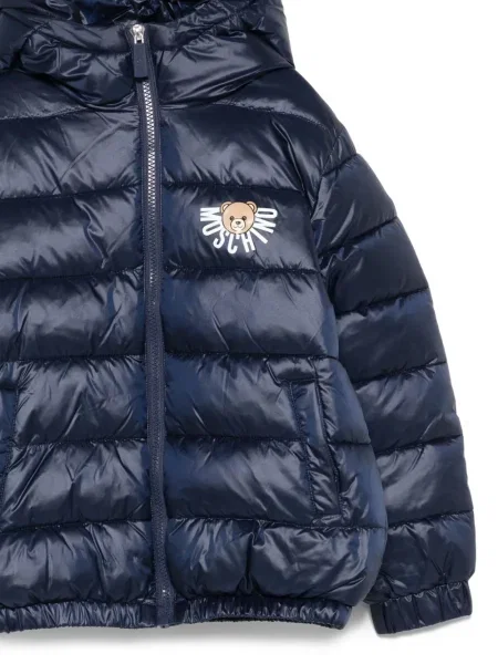 Kurtka dziecięca Moschino niebieska
