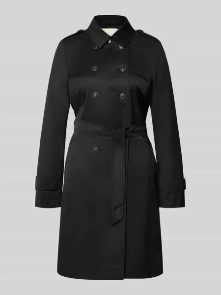 Płaszcz w kroju regular fit z wykładanym kołnierzem Fuchs Schmitt czarny