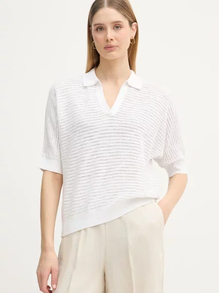 Tricou polo United Colors Of Benetton de in alb