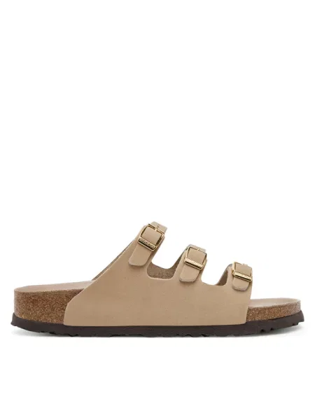 Birkenstock Obuwie Kobieta 37 EU Klapki `Florida Fresh` beżowy