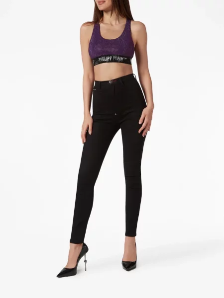 Kalnų krištolas liemenėlė Philipp Plein violetinė